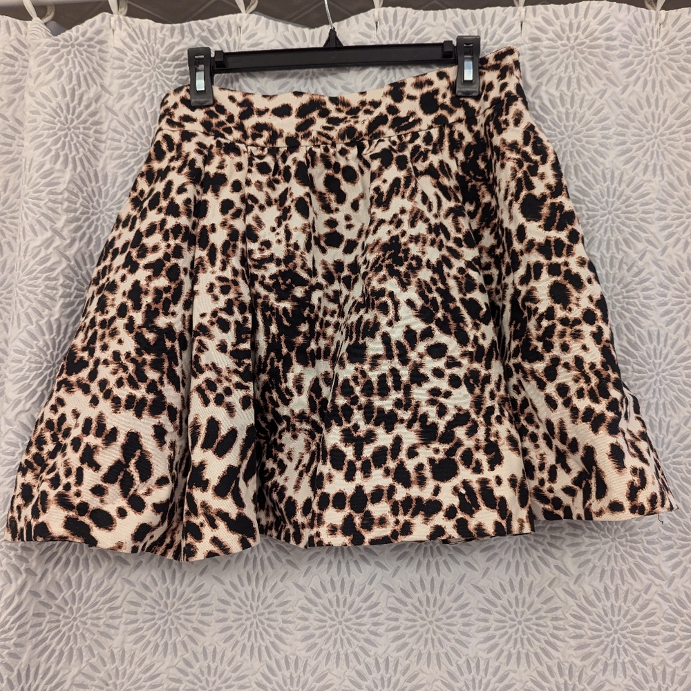 Zara leopard print skirt